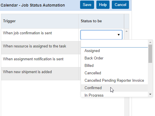 Job Status Automation